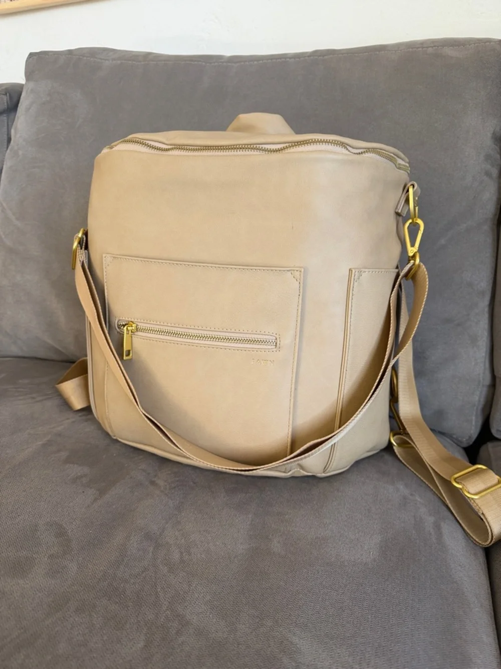 Fawn Design “The Original Diaper Bag” in Beige